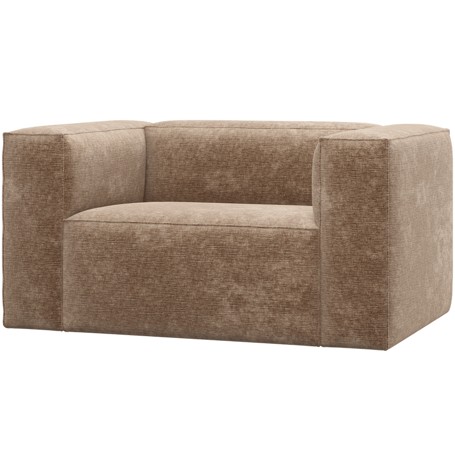 BEAN FAUTEUIL CHENILLE VELVET TAUPE