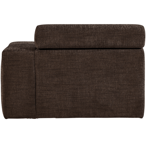 NOVI CHAISE LONGUE ELEMENT ARM RECHTS DONKERBRUIN MELANGE