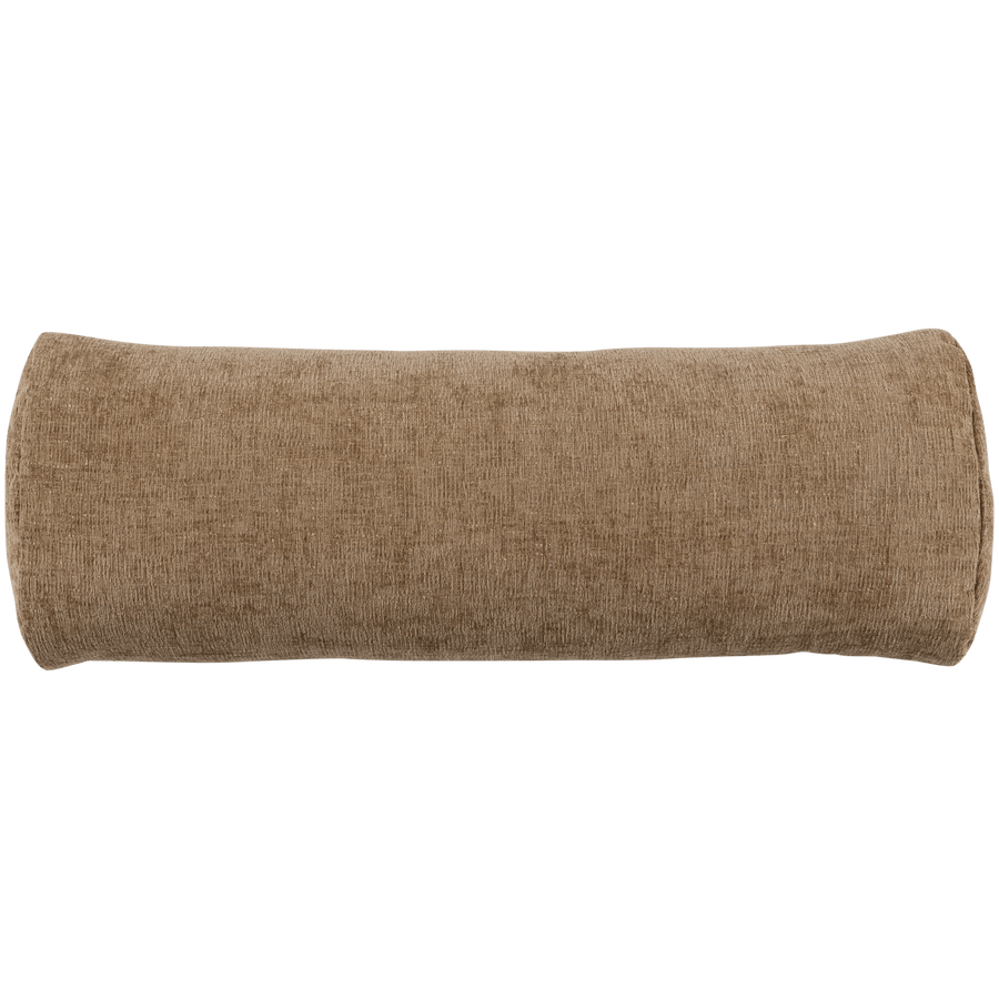 BATAVIER HALF RONDE BANK 4-ZITS VELVET LICHTBRUIN MELANGE