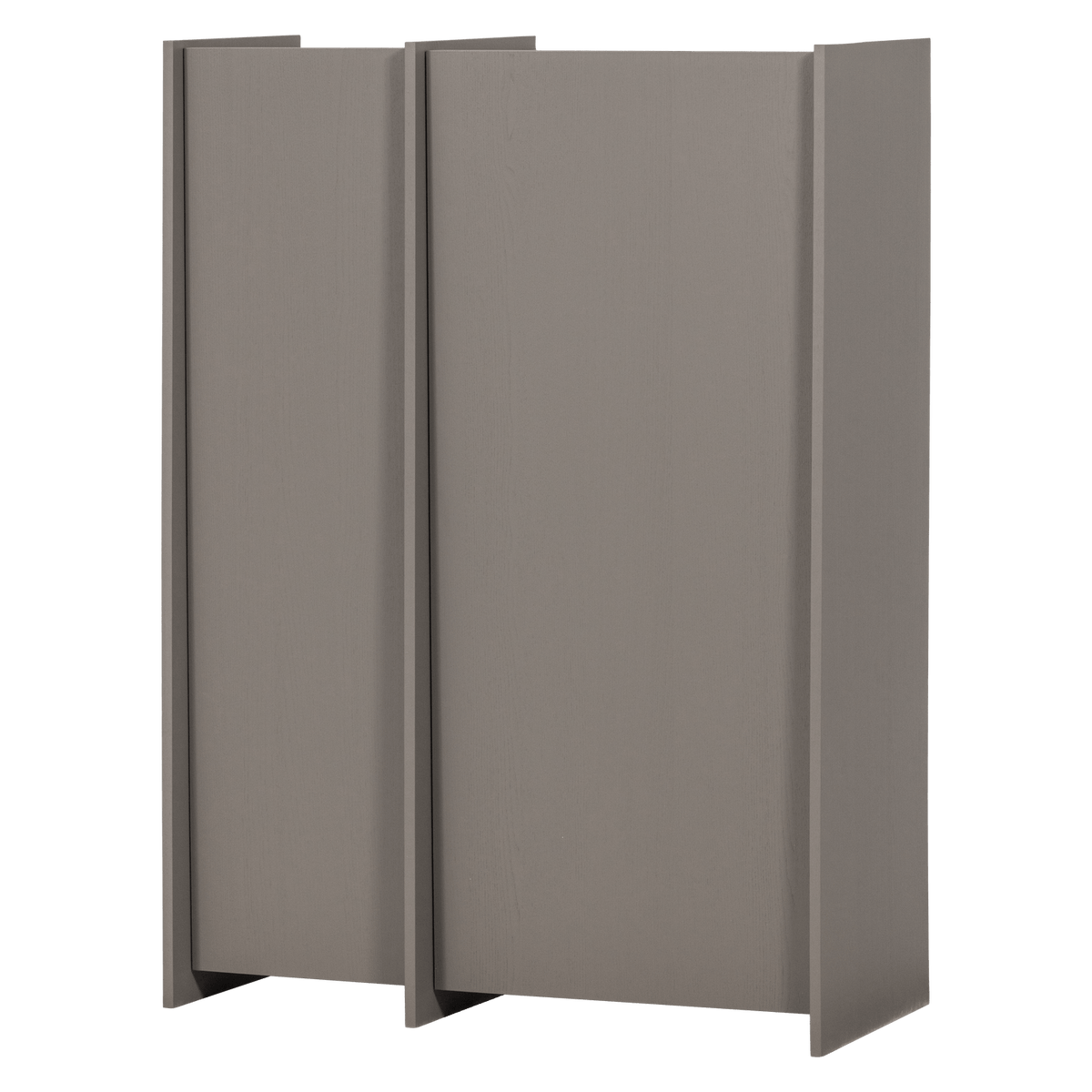 BROCK 2-DEURS KAST ESSEN FINEER WARMGRIJS [fsc]