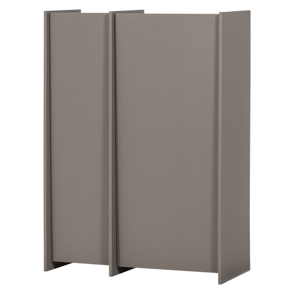 BROCK 2-DEURS KAST ESSEN FINEER WARMGRIJS [fsc]
