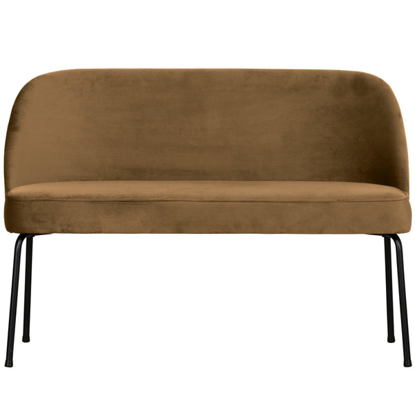 VOGUE EETBANK VELVET HONINGGEEL