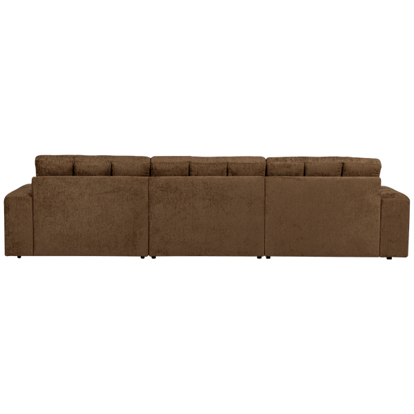 SECOND DATE CHAISE LONGUE RECHTS STRUCTURE VELVET BRASS