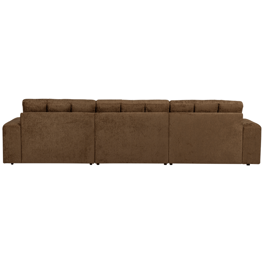 SECOND DATE CHAISE LONGUE RECHTS STRUCTURE VELVET BRASS