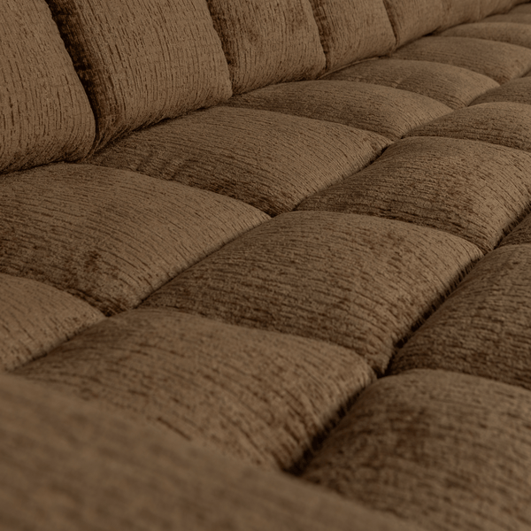 SECOND DATE CHAISE LONGUE RECHTS STRUCTURE VELVET BRASS