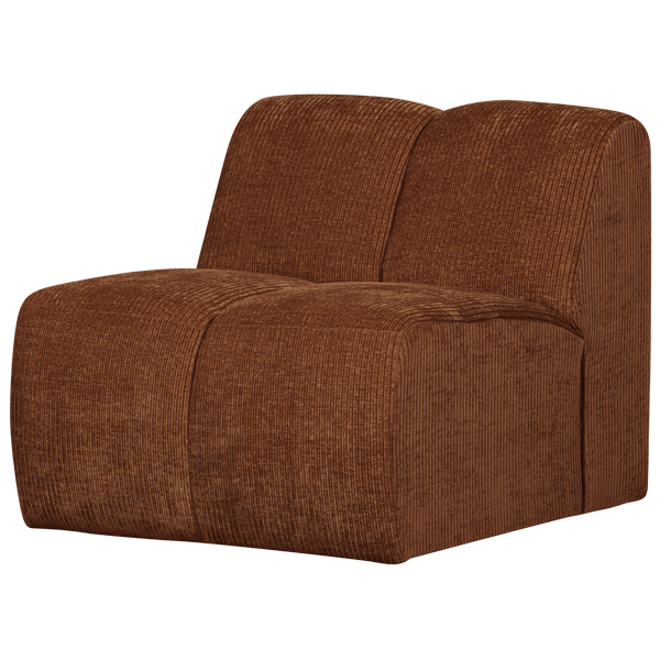 MOJO 1-ZITS ELEMENT RIBSTOF ROESTBRUIN
