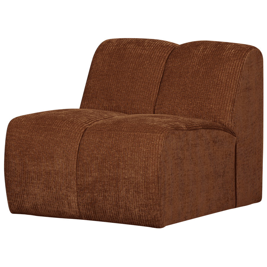 MOJO 1-ZITS ELEMENT RIBSTOF ROESTBRUIN