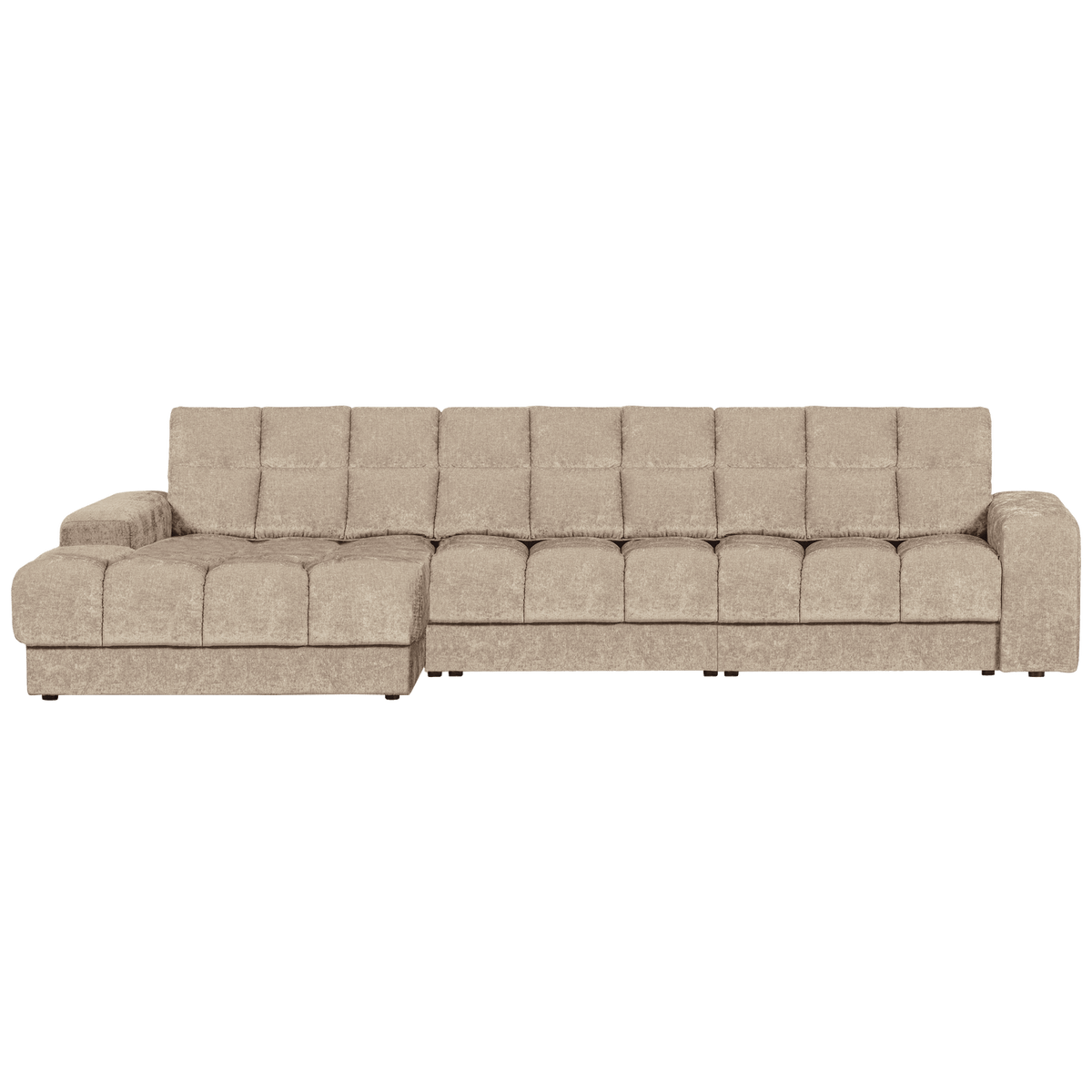SECOND DATE CHAISE LONGUE LINKS VELVET NOUGAT