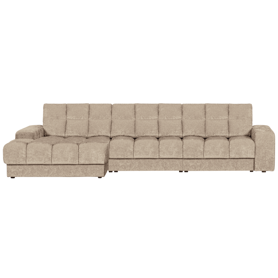 SECOND DATE CHAISE LONGUE LINKS VELVET NOUGAT