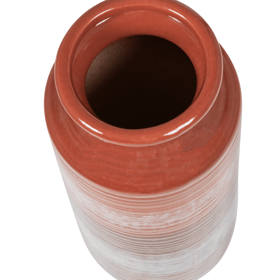 DECENNIA XL VAAS KERAMIEK ROODPAARS 38XO17 CM