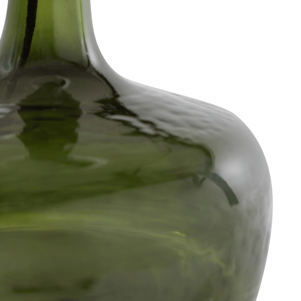 LUMA TAFELLAMP GLAS GROEN/KAP NATUREL