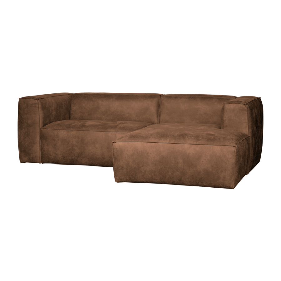 BEAN CHAISE LONGUE BANK RECHTS ECOLEER COGNAC