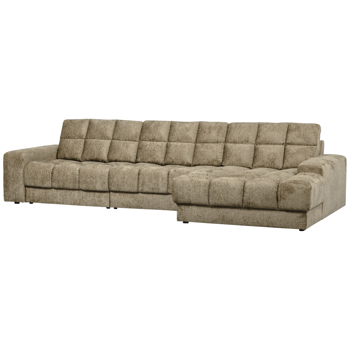 SECOND DATE CHAISE LONGUE RECHTS STRUCTURE VELVET WHEATFIELD