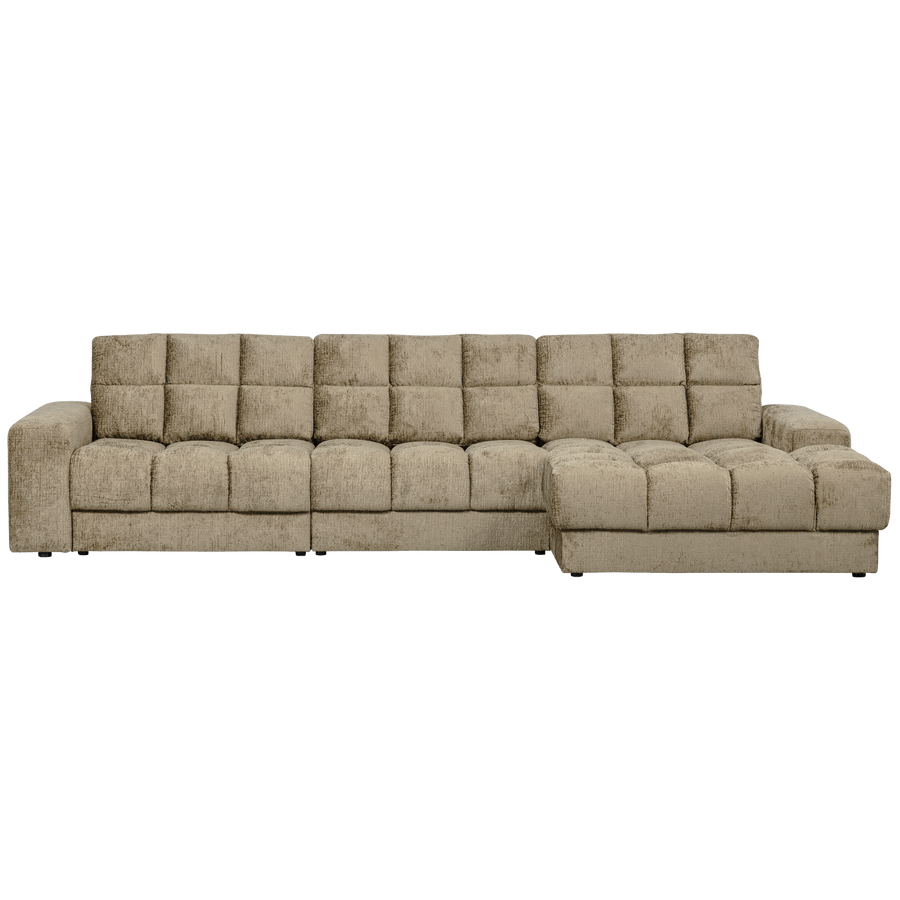 SECOND DATE CHAISE LONGUE RECHTS STRUCTURE VELVET WHEATFIELD
