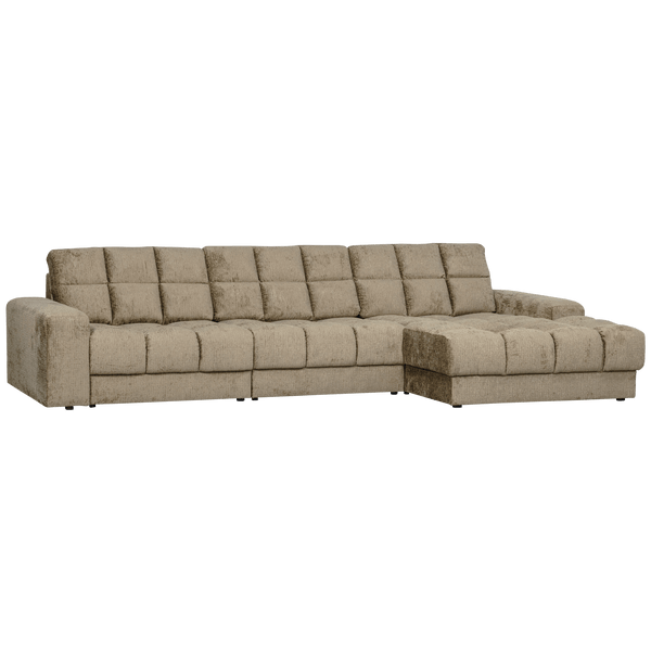 SECOND DATE CHAISE LONGUE RECHTS STRUCTURE VELVET WHEATFIELD