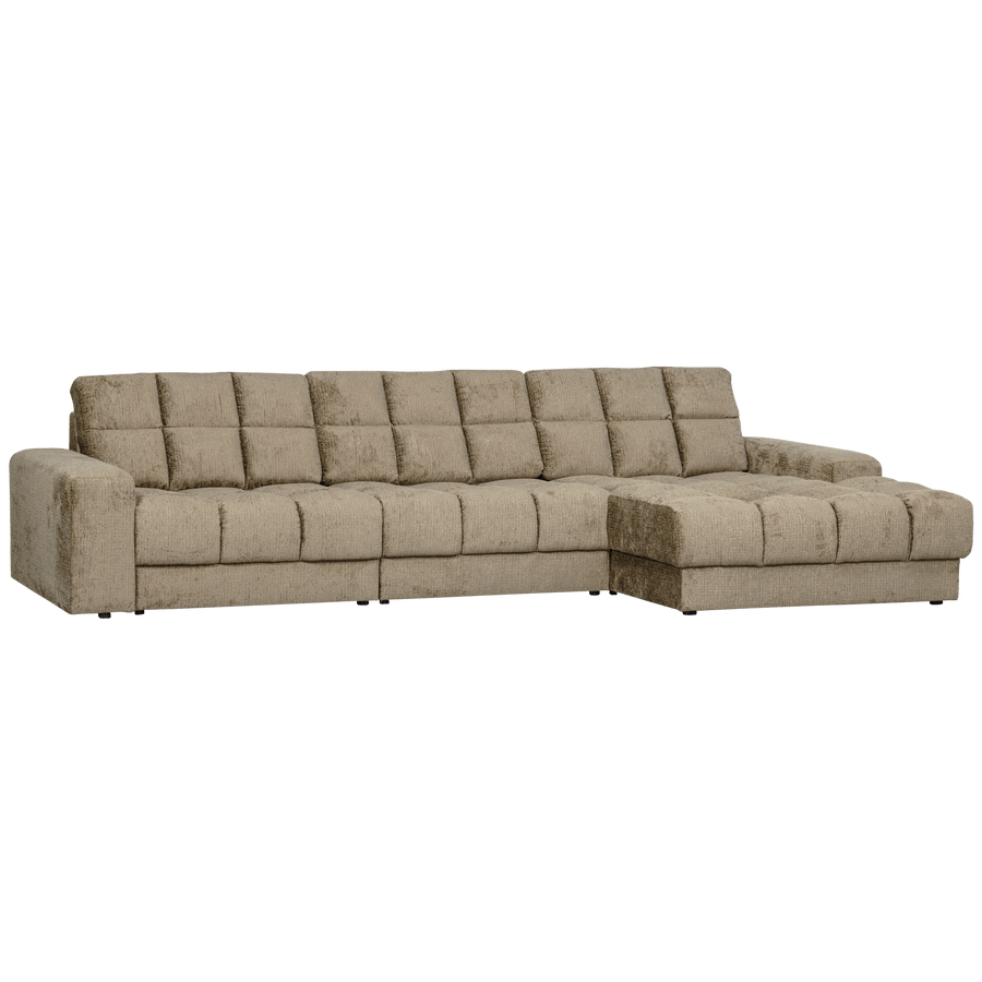 SECOND DATE CHAISE LONGUE RECHTS STRUCTURE VELVET WHEATFIELD