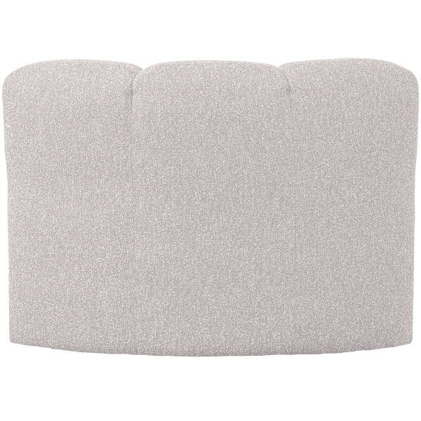 MOJO EETBANK HOEK MET RUGLEUNING BOUCLE ECRU MELANGE