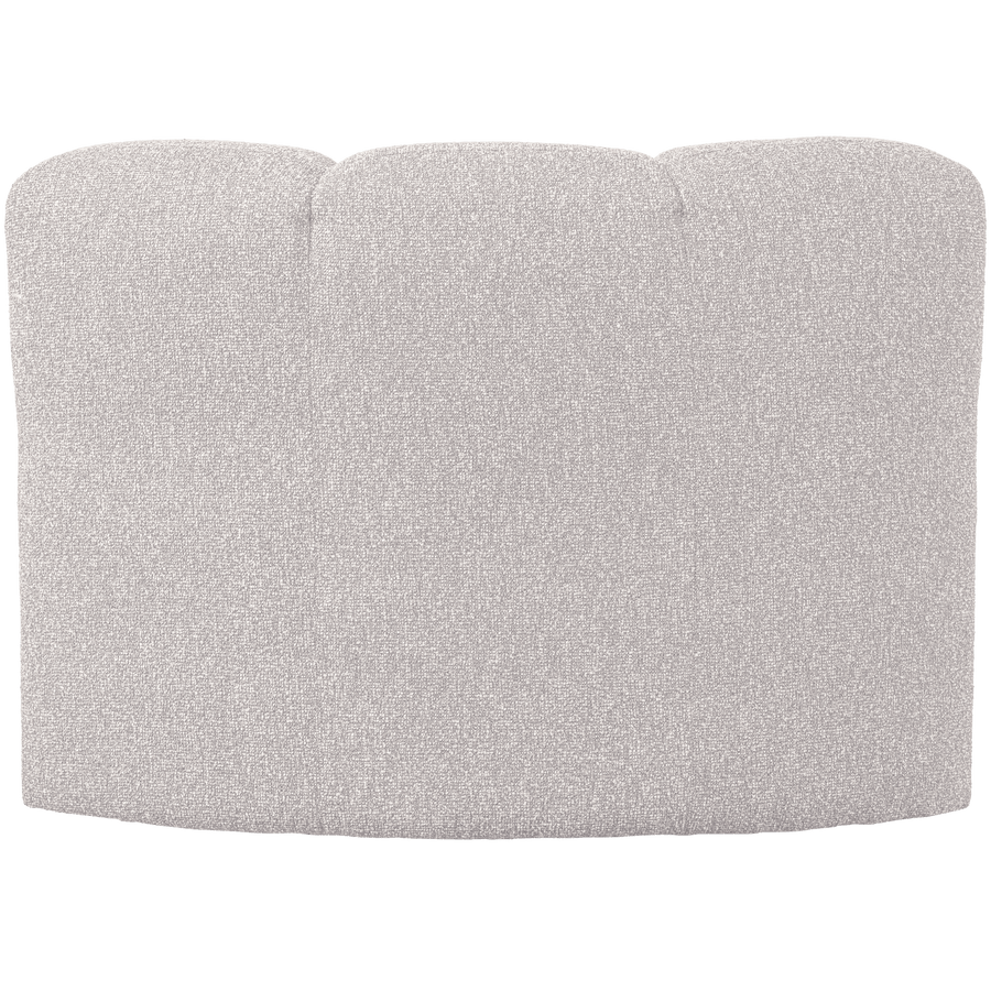 MOJO EETBANK HOEK MET RUGLEUNING BOUCLE ECRU MELANGE