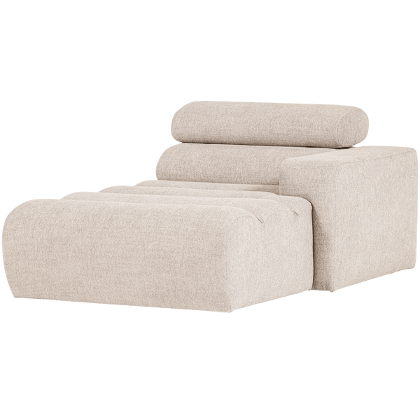 NOVI CHAISE LONGUE ELEMENT ARM RECHTS BOUCLE NATUREL