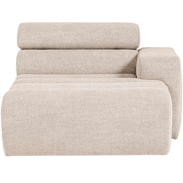 NOVI CHAISE LONGUE ELEMENT ARM RECHTS BOUCLE NATUREL