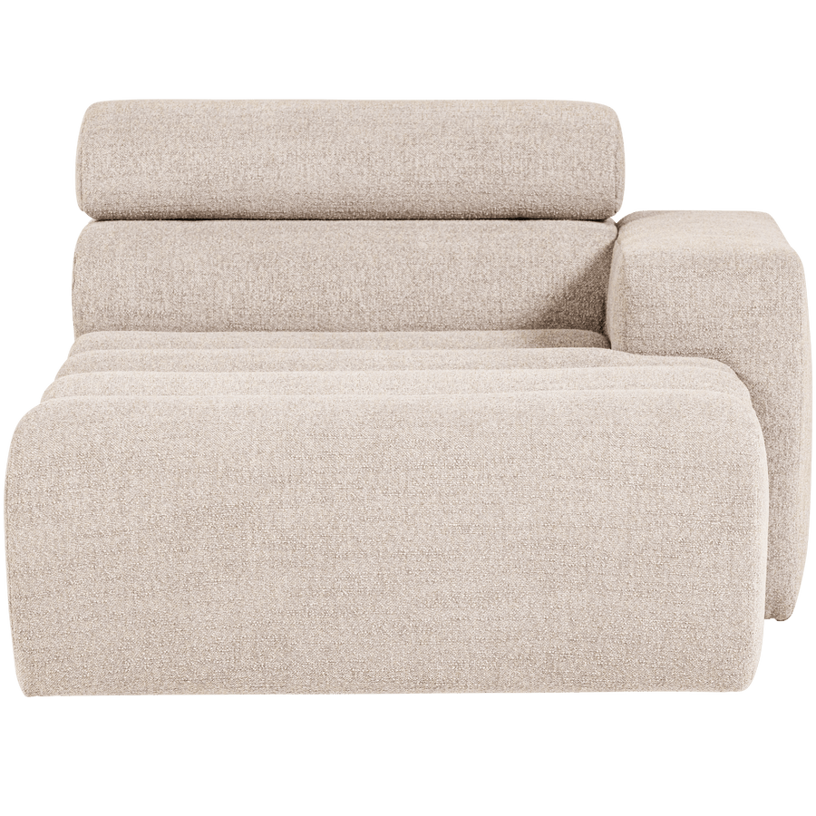 NOVI CHAISE LONGUE ELEMENT ARM RECHTS BOUCLE NATUREL