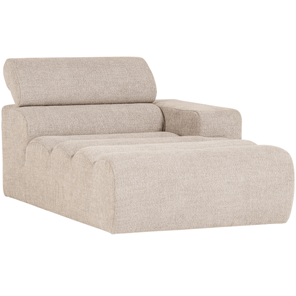 NOVI CHAISE LONGUE ELEMENT ARM RECHTS BOUCLE NATUREL