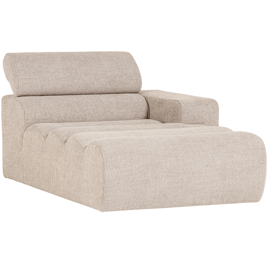 NOVI CHAISE LONGUE ELEMENT ARM RECHTS BOUCLE NATUREL