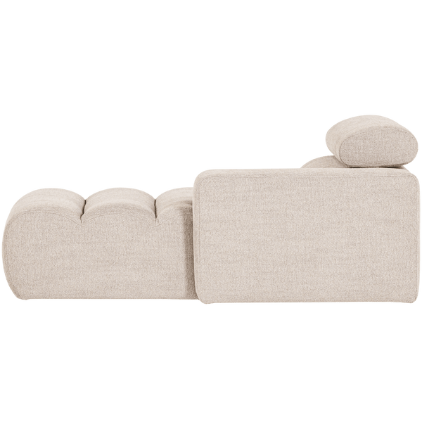 NOVI CHAISE LONGUE ELEMENT ARM RECHTS BOUCLE NATUREL