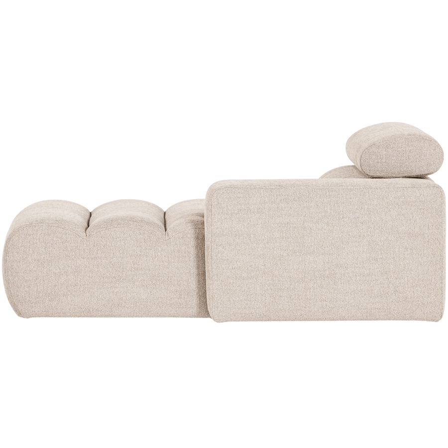 NOVI CHAISE LONGUE ELEMENT ARM RECHTS BOUCLE NATUREL