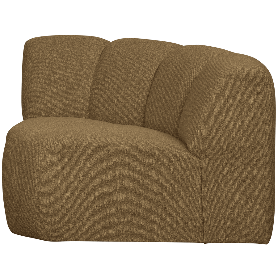 MOJO HOEKELEMENT BOUCLE GEEL/BRUIN MELANGE