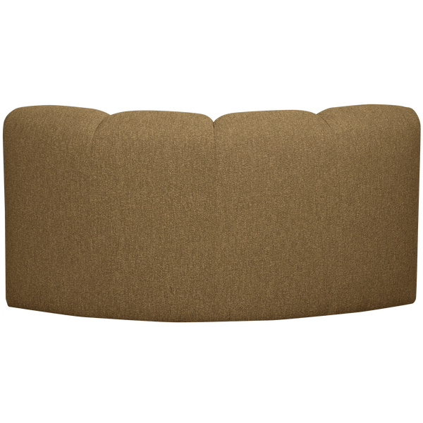 MOJO HOEKELEMENT BOUCLE GEEL/BRUIN MELANGE