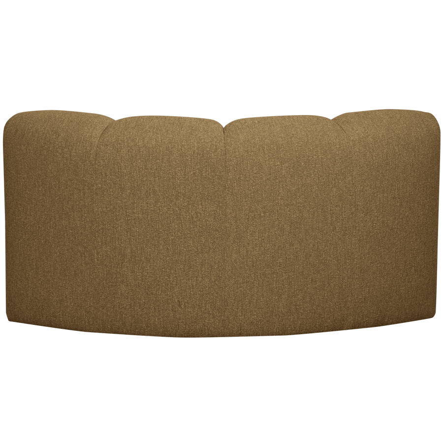 MOJO HOEKELEMENT BOUCLE GEEL/BRUIN MELANGE