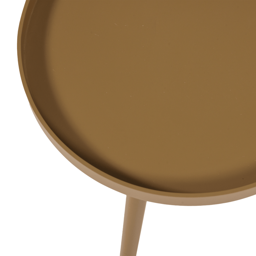 SASHA BIJZETTAFEL O41 CM HOUT HONINGGEEL [fsc]