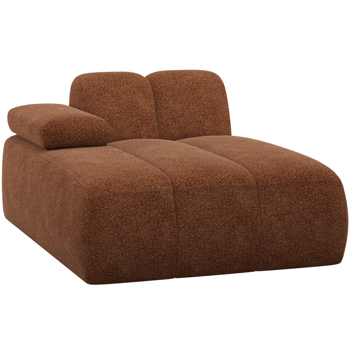 MOJO CHAISE LONGUE ELEMENT LINKS WOLLIG ROESTBRUIN