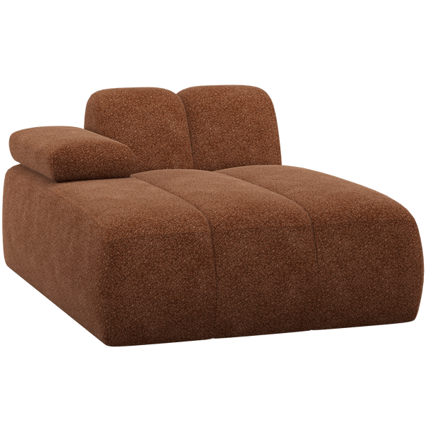 MOJO CHAISE LONGUE ELEMENT LINKS WOLLIG ROESTBRUIN