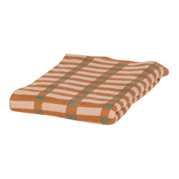 VOLA PLAID 130X170 CM GROEN/ORANJE