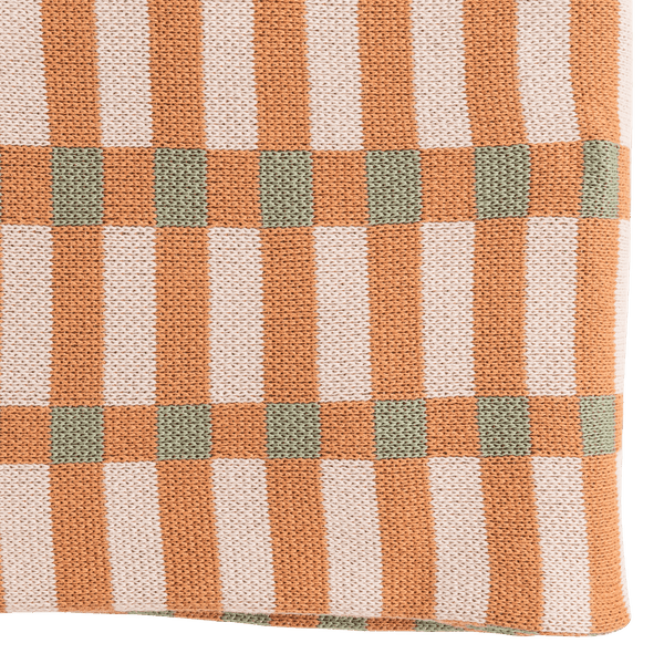 VOLA PLAID 130X170 CM GROEN/ORANJE