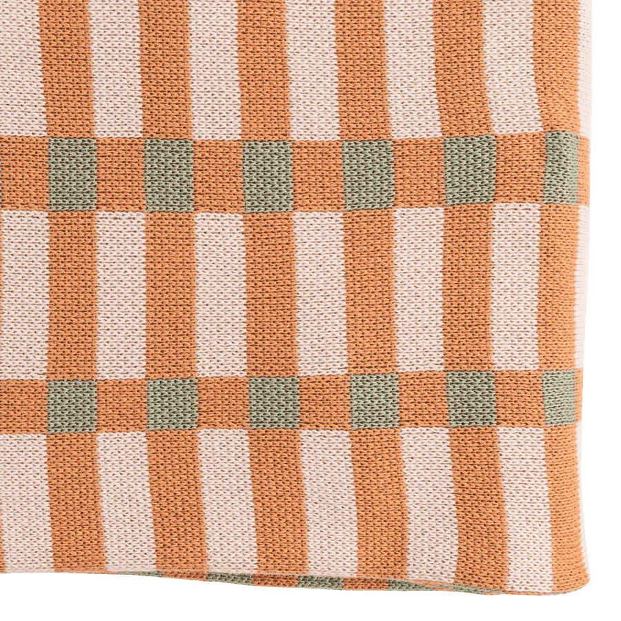 VOLA PLAID 130X170 CM GROEN/ORANJE