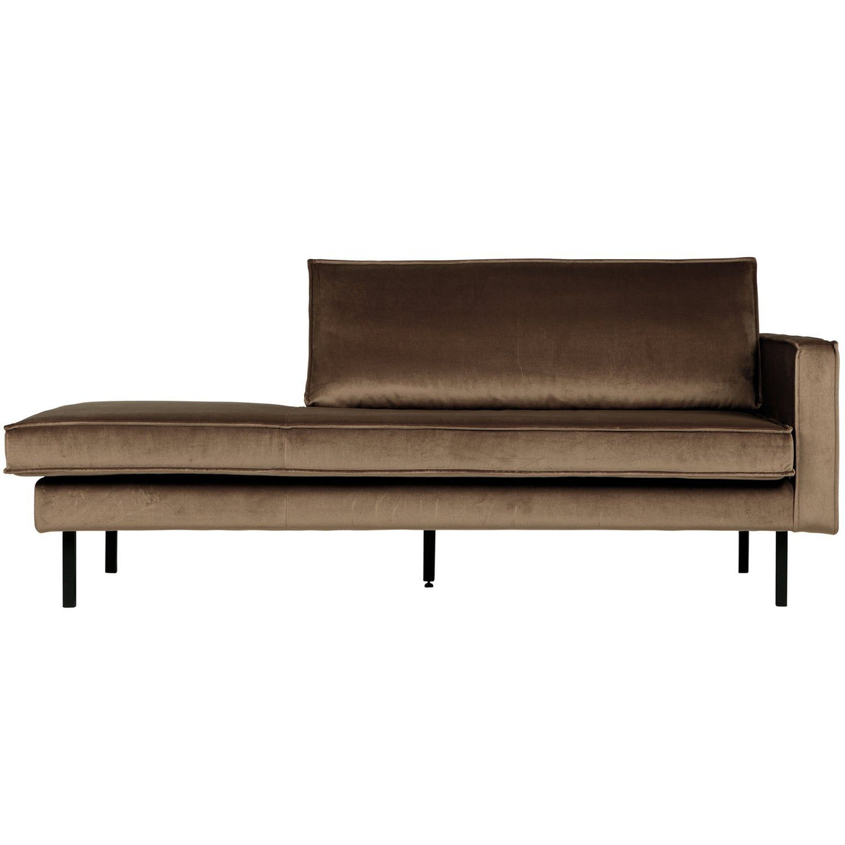 RODEO DAYBED RECHTS VELVET TAUPE