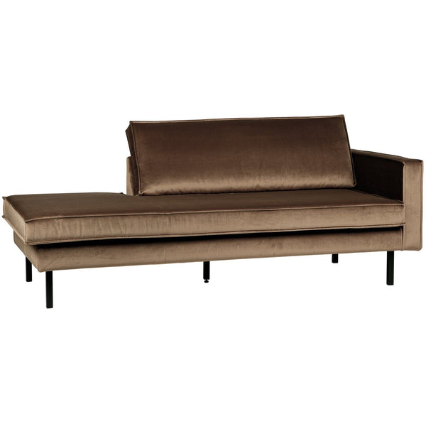RODEO DAYBED RECHTS VELVET TAUPE