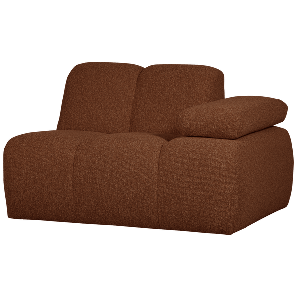 MOJO 1-ZITS ELEMENT ARM RECHTS BOUCLE ROESTBRUIN MELANGE