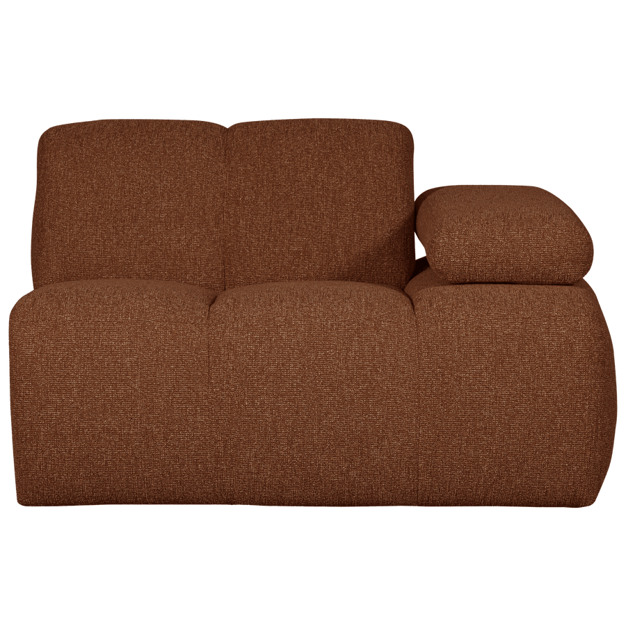 MOJO 1-ZITS ELEMENT ARM RECHTS BOUCLE ROESTBRUIN MELANGE