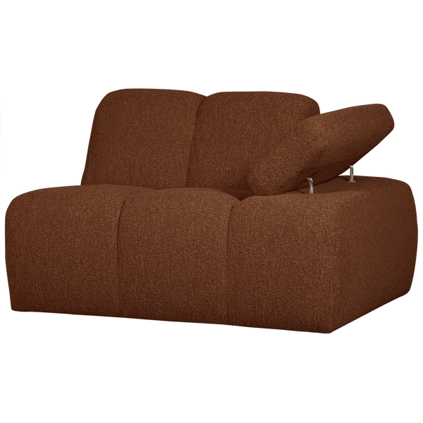 MOJO 1-ZITS ELEMENT ARM RECHTS BOUCLE ROESTBRUIN MELANGE