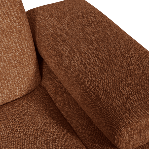 MOJO 1-ZITS ELEMENT ARM RECHTS BOUCLE ROESTBRUIN MELANGE
