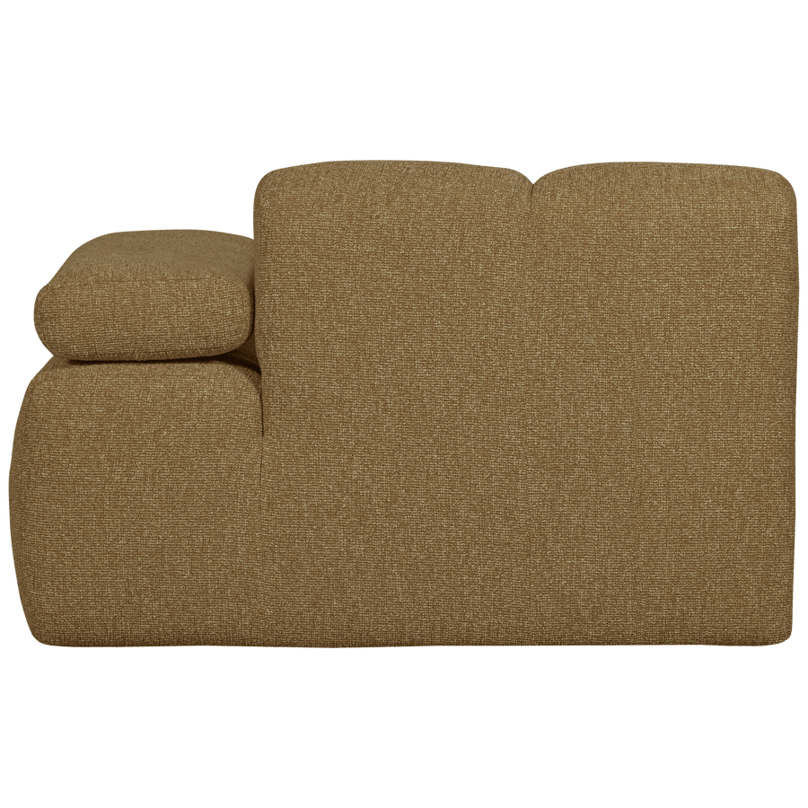 MOJO 1-ZITS ELEMENT ARM RECHTS BOUCLE GEEL/BRUIN MELANGE