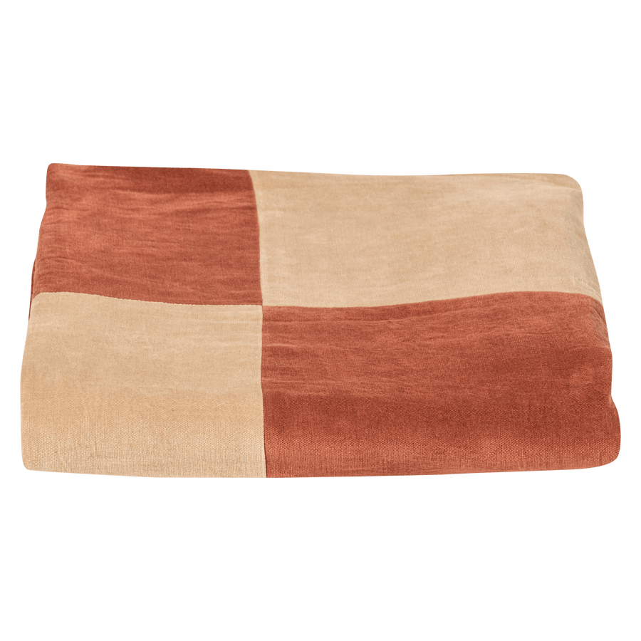 ZENA PLAID 130X170 CM VELVET ROESTBRUIN/BEIGE