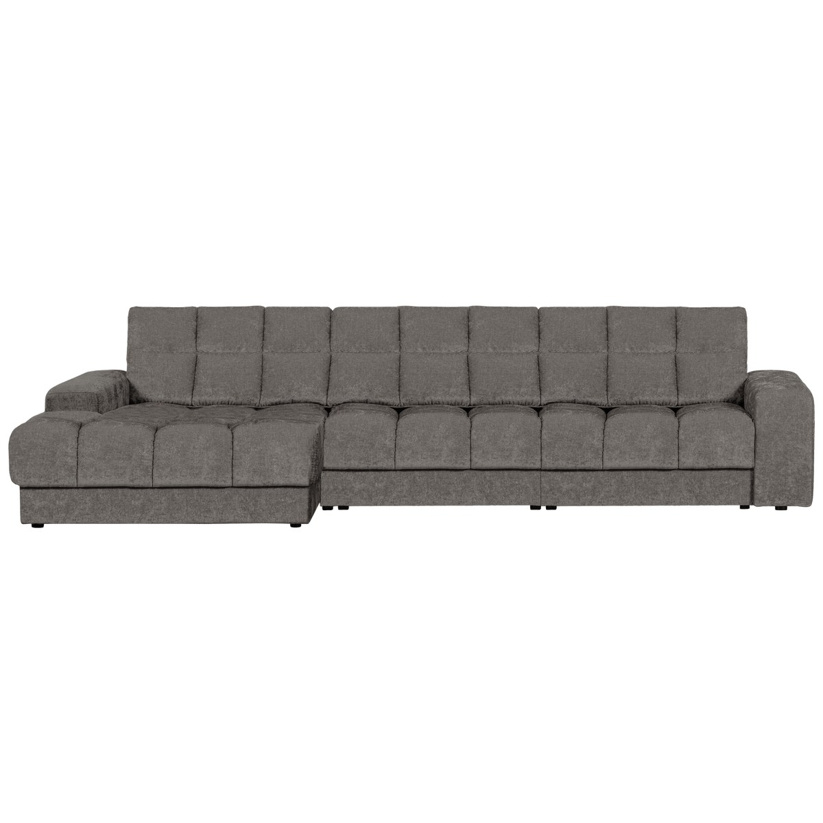 SECOND DATE CHAISE LONGUE LINKS VELVET GRIJS