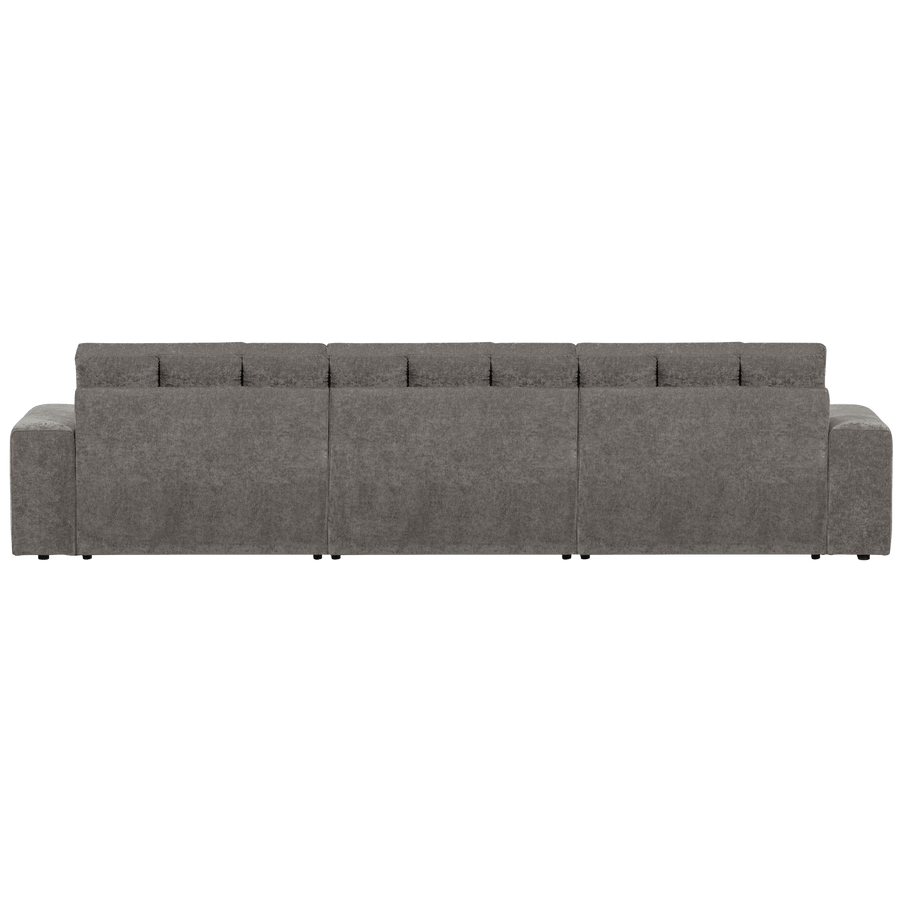 SECOND DATE CHAISE LONGUE LINKS VELVET GRIJS