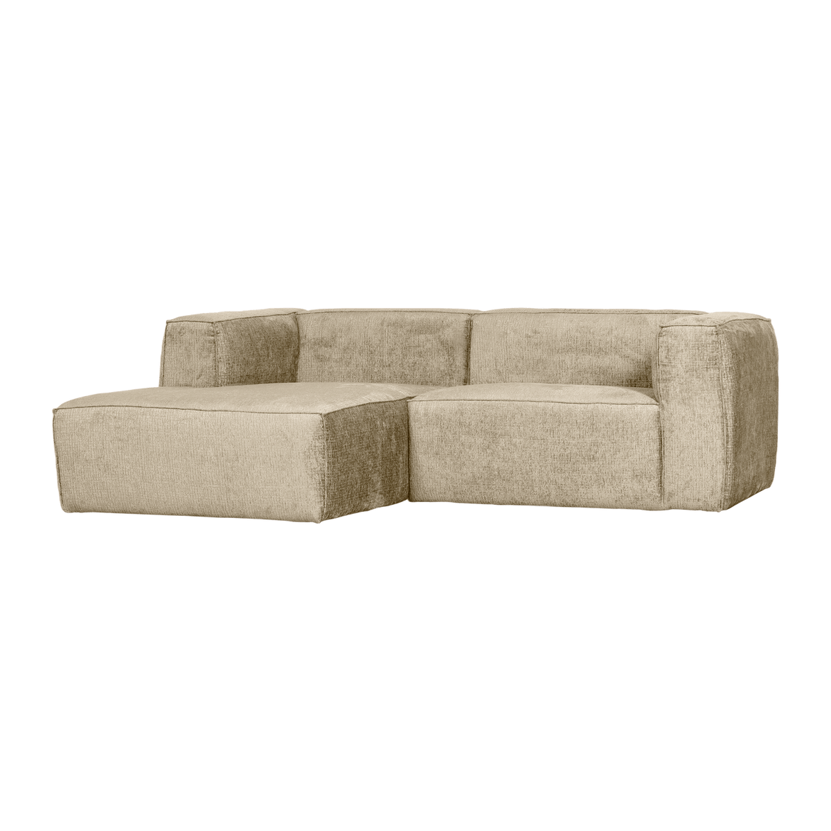 BEAN CHAISE LONGUE BANK LINKS STRUCTURE VELVET BUTTERMILK