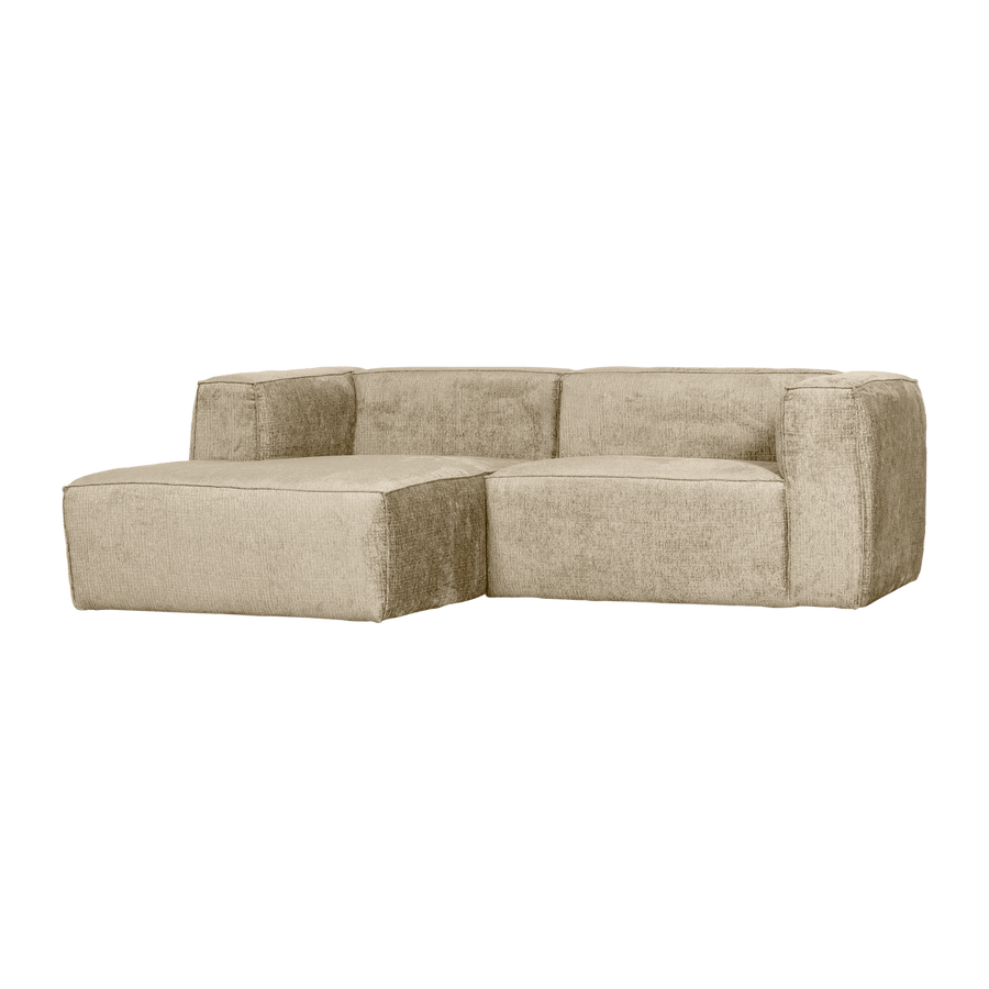BEAN CHAISE LONGUE BANK LINKS STRUCTURE VELVET BUTTERMILK